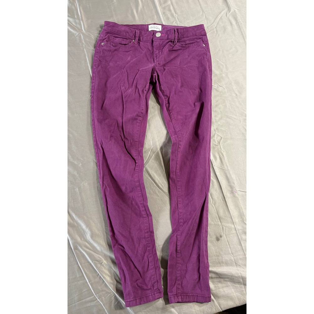 Aeropostale‎ Lola Jegging Purple Skinny Pants Low Rise Women 5/6 Reg NKRIPK21